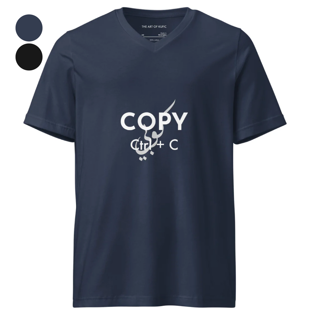 COPY Ctrl+C Printed V-Neck T-Shirt